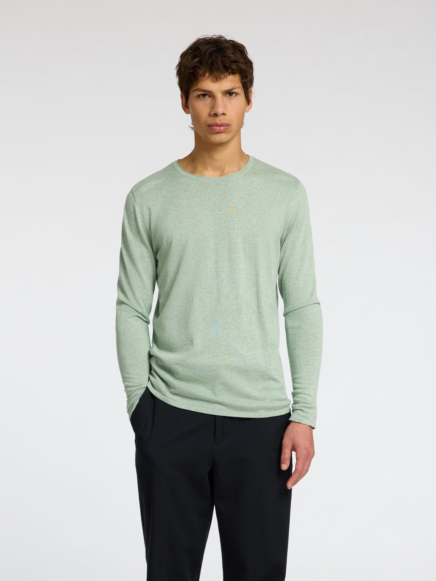 SLHROME LS KNIT CREW NECK NOOS