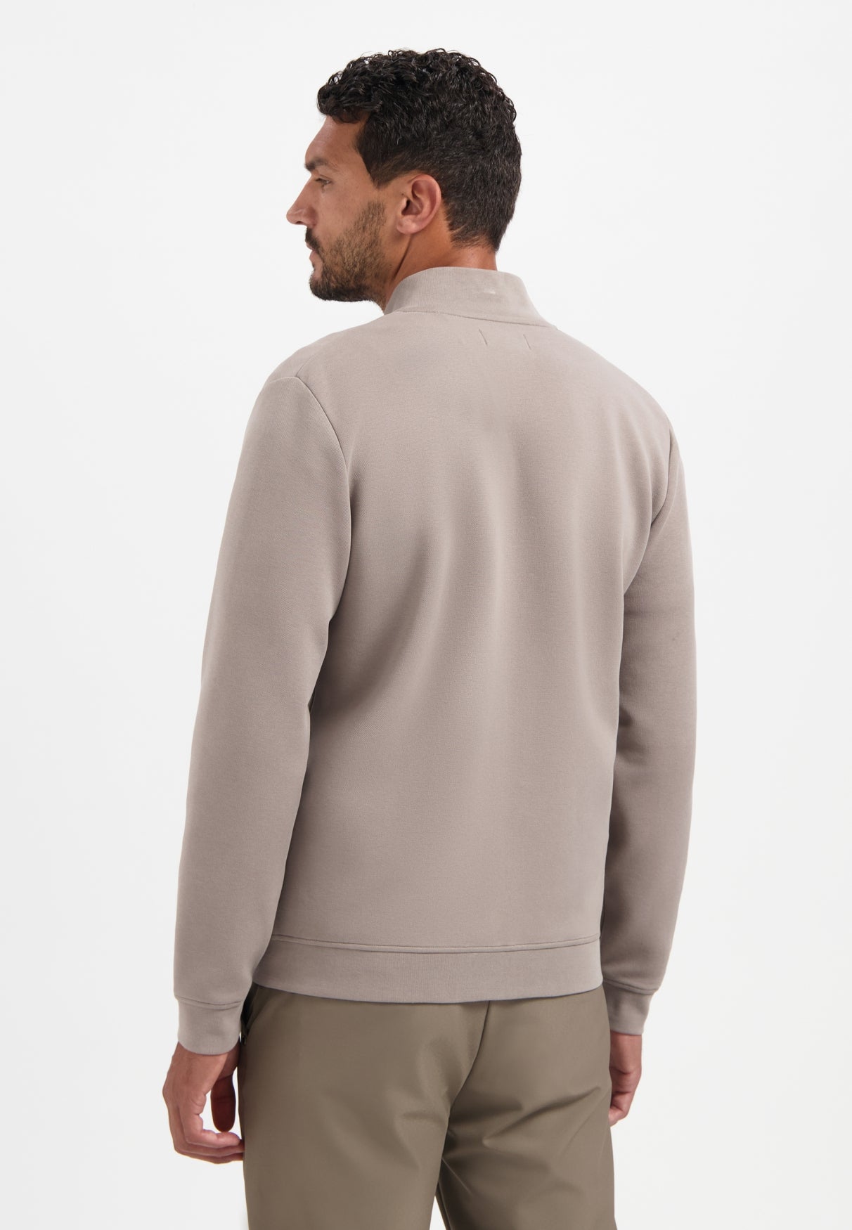 Sweater Full Zipper Pique Bomber