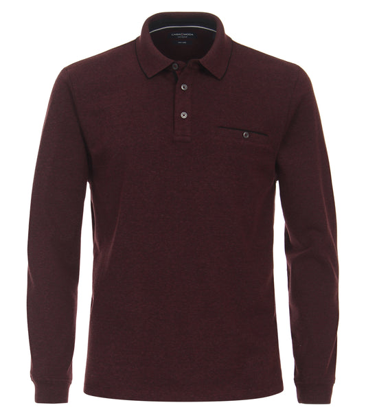 Polo-Shirt Langarm gestreift