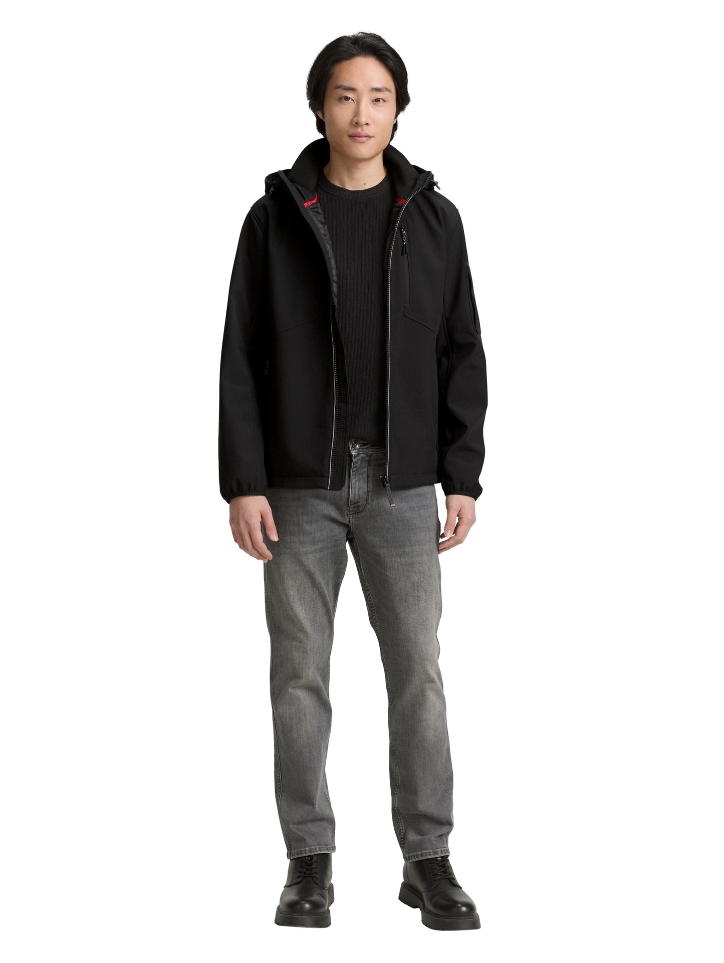 Softshell Jacke mit Kapuze