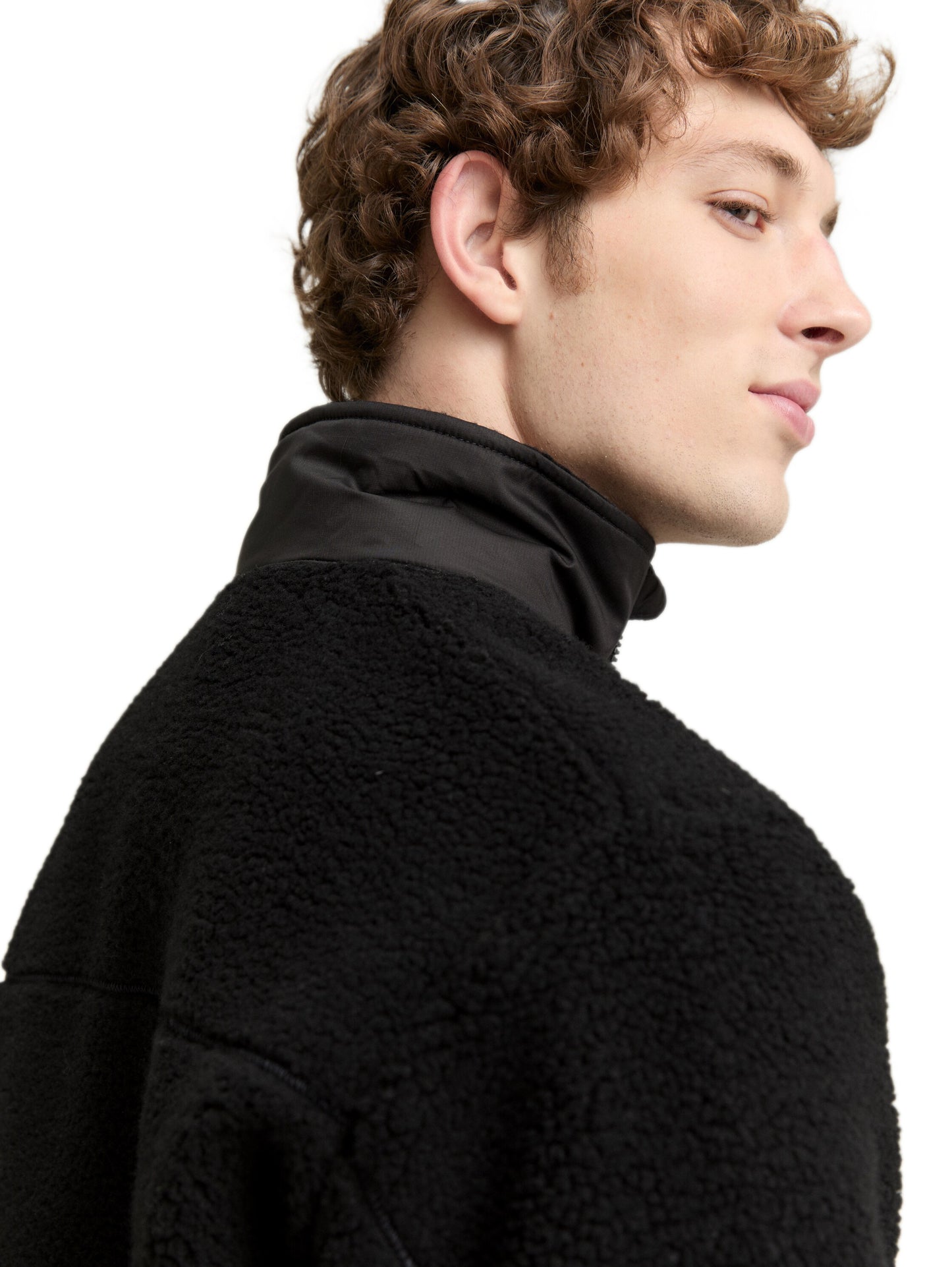 Teddyjacke mit Stehkragen
