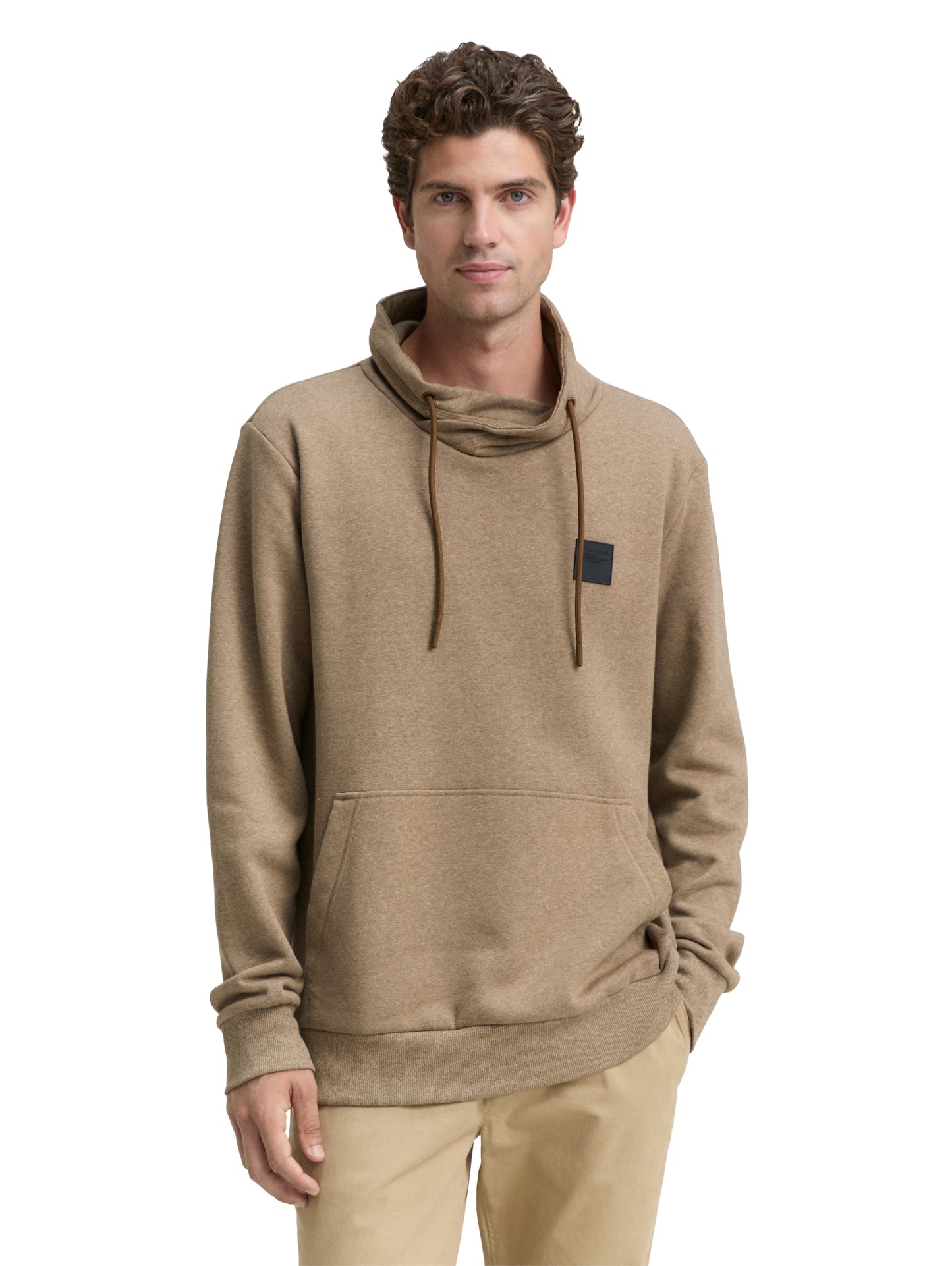 Snood Sweatshirt in Melange-Optik