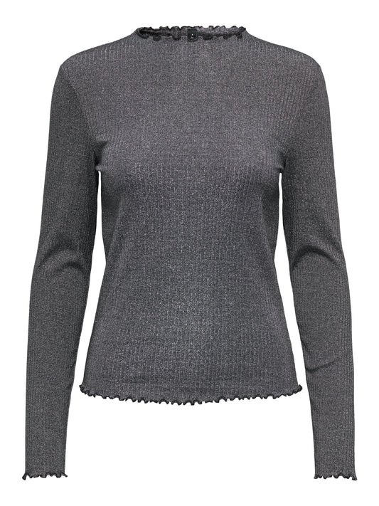 ONLEMMA LIFE LS GLITTER TOP JRS NOOS