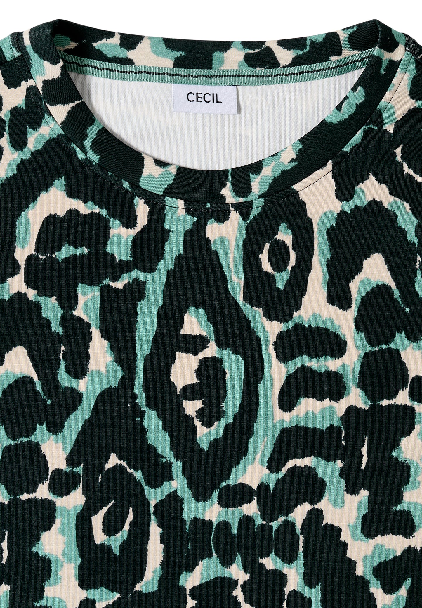 Cupro Touch Print-Shirt