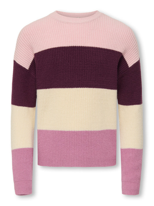 KOGSANDY L/S STRIPE PULLOVER KNT NOOS