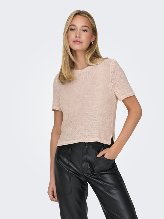 ONLSUNNY S/S PULLOVER KNT NOOS