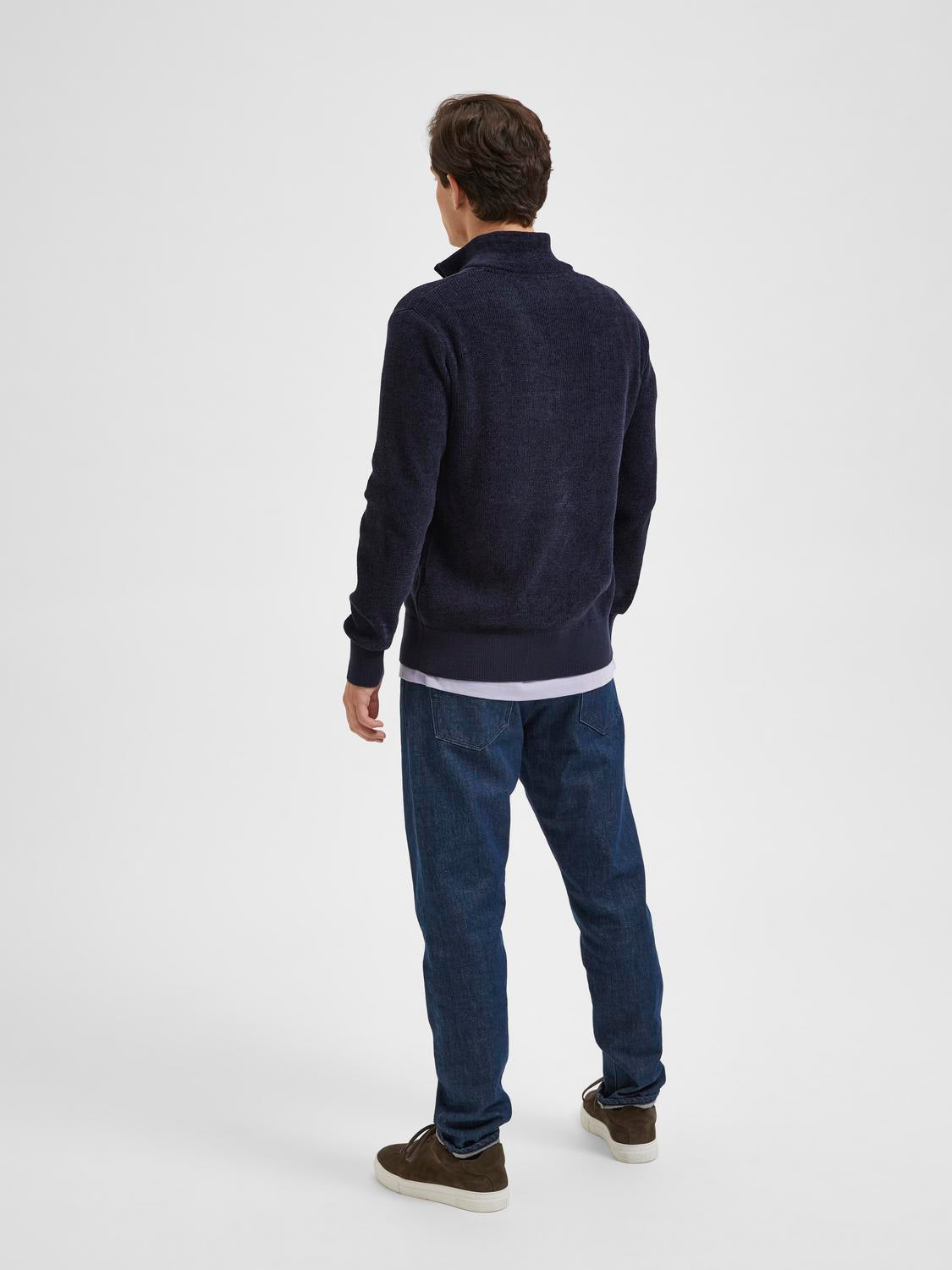 SLHRODNEY LS HIGH NECK HALF ZIP