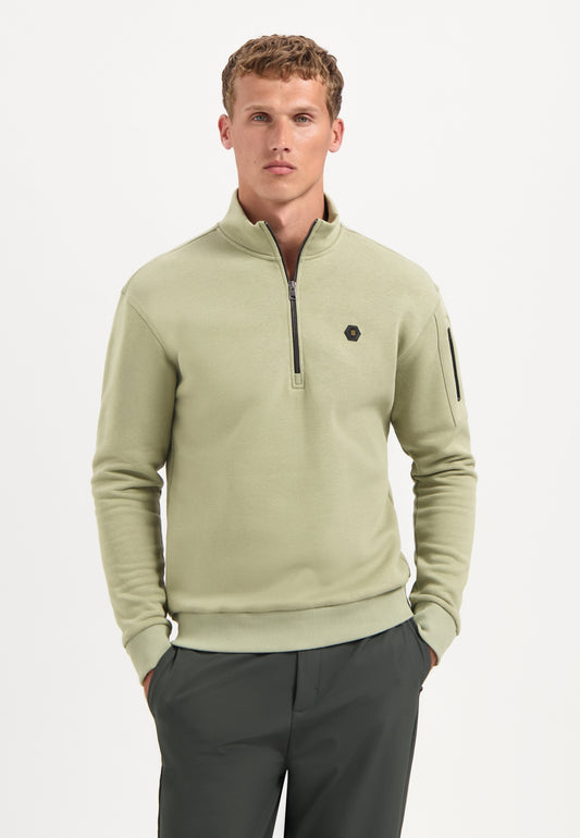 Sweater Half Zip Brushed