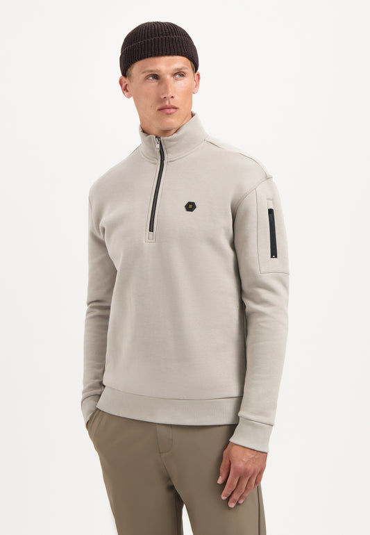 Sweater Half Zip Brushed