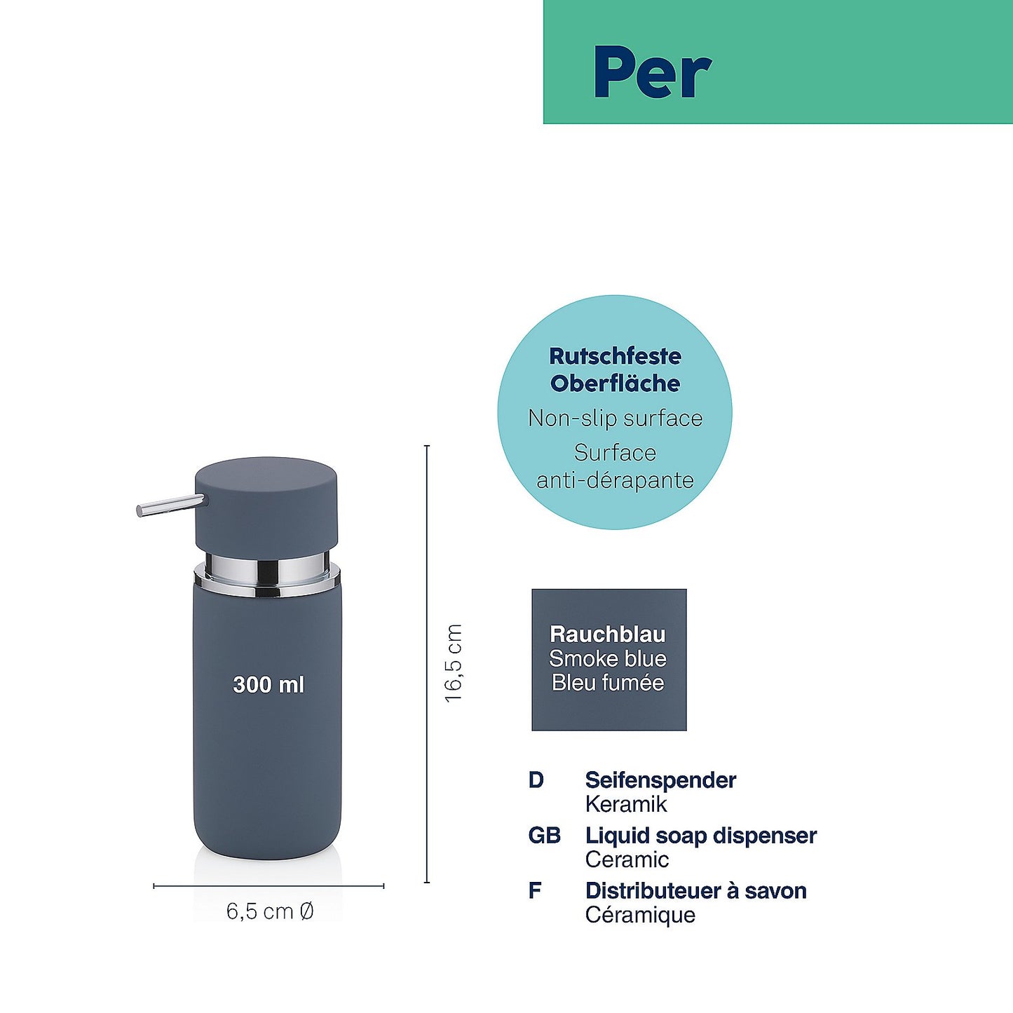 Kela Keck & Lang GmbH Bad Accessoiresrauchblau