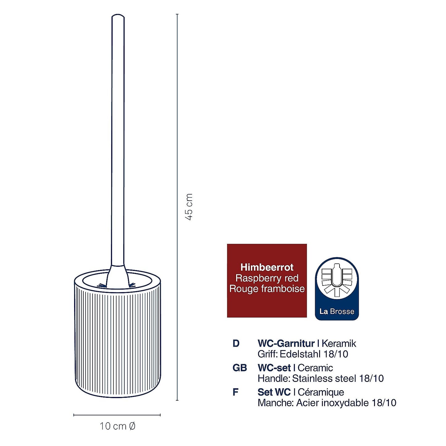 Kela Keck & Lang GmbH Bad Accessoireshimbeerrot