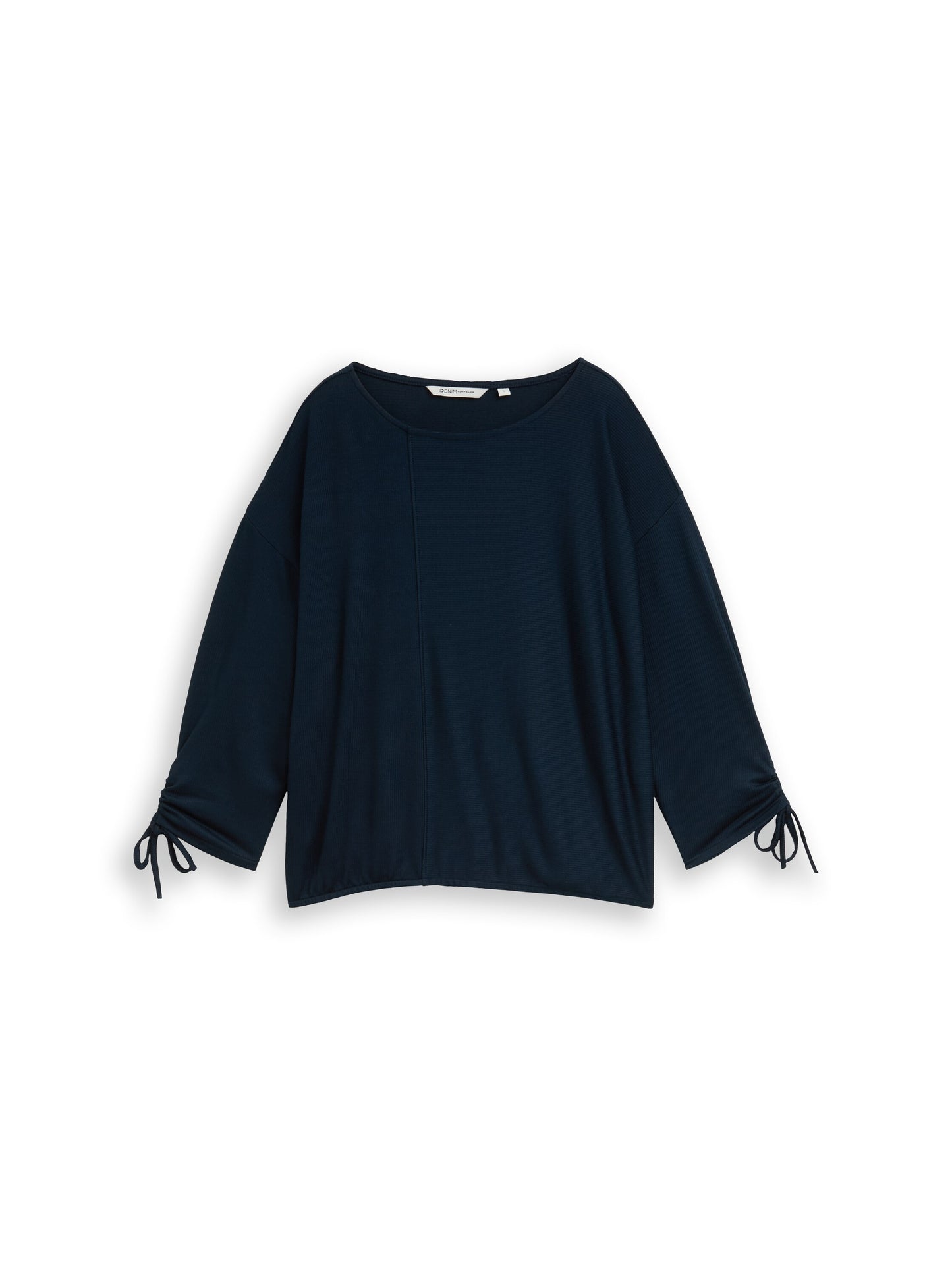 Loose Fit Langarmshirt mit Raffärmeln