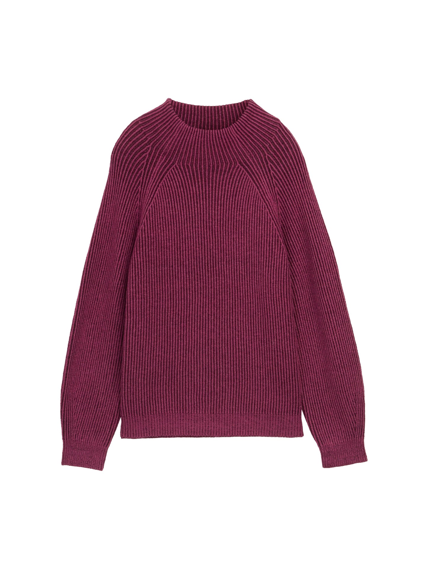 Loose Fit Strickpullover mit Stehkragen