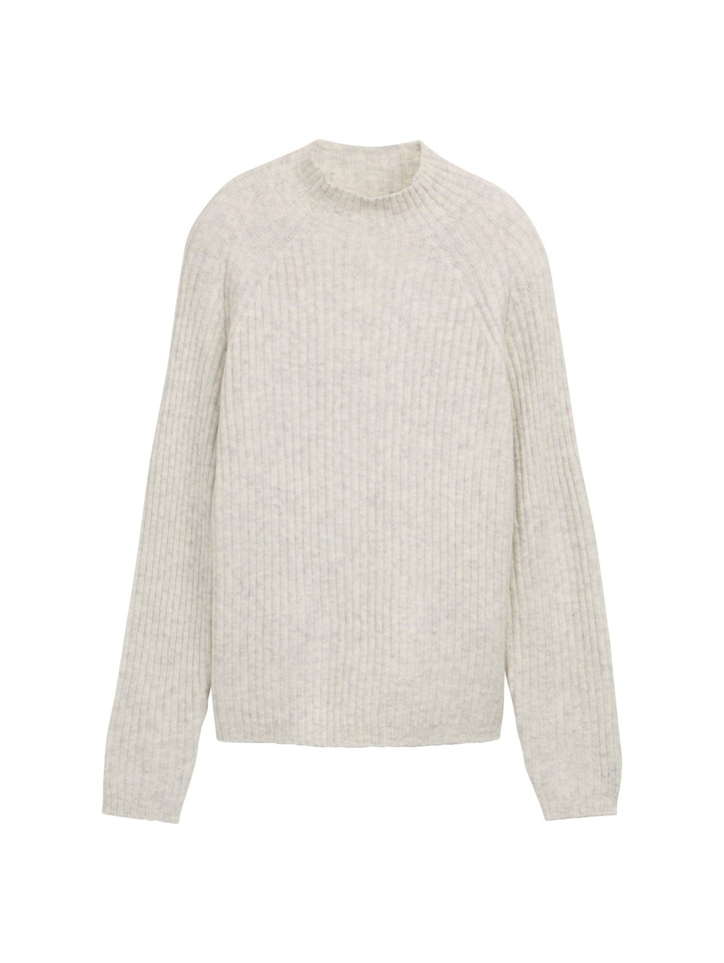 Relaxed Fit Strickpullover mit Stehkragen