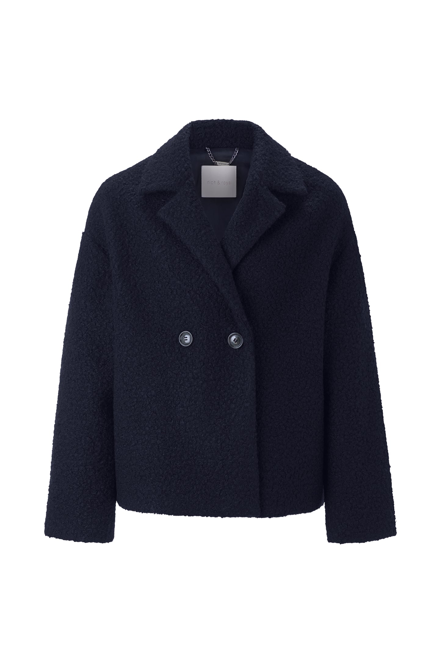 Double Breasted Curly Oversize Jacket