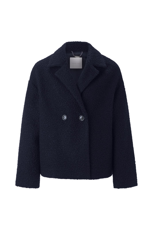 Double Breasted Curly Oversize Jacket