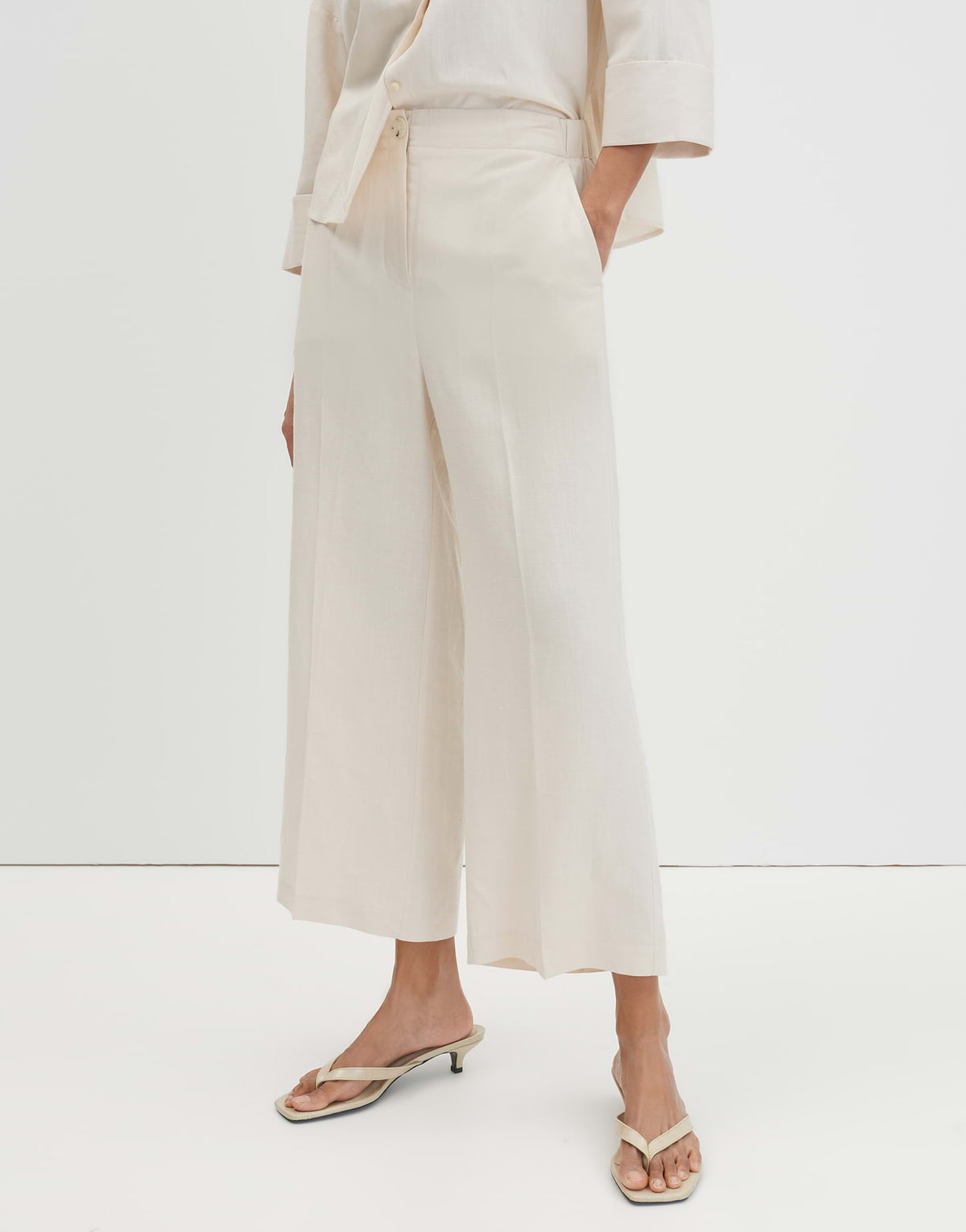 Celino cropped linen