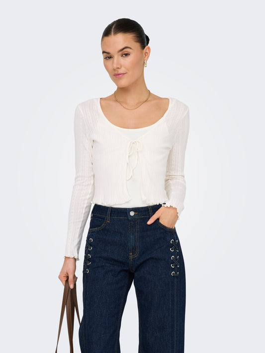 JDYSALSA LIFE L/S CARDIGAN JRS ATK