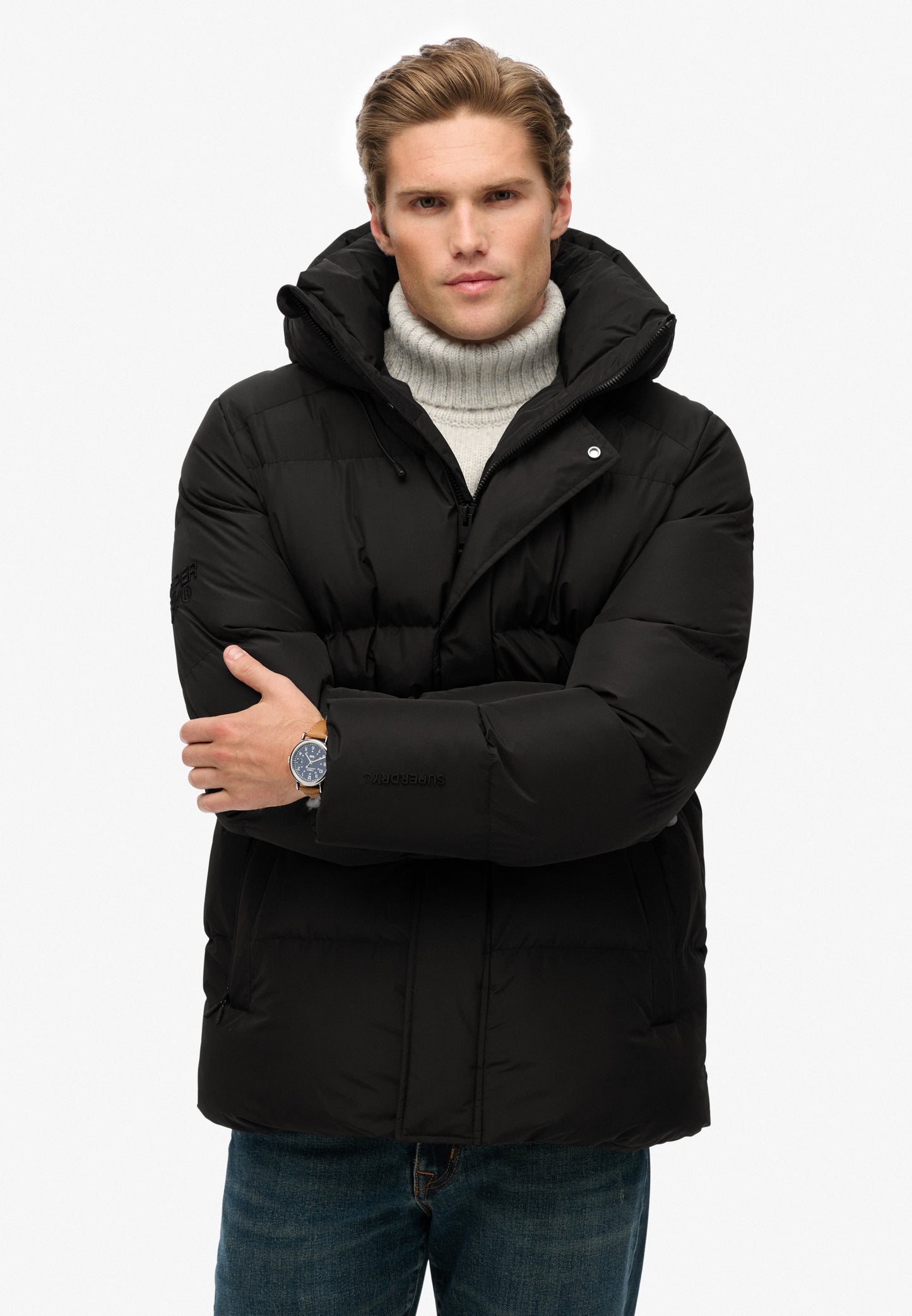 5 Baffle Sports Steppjacke mit Kapuze
