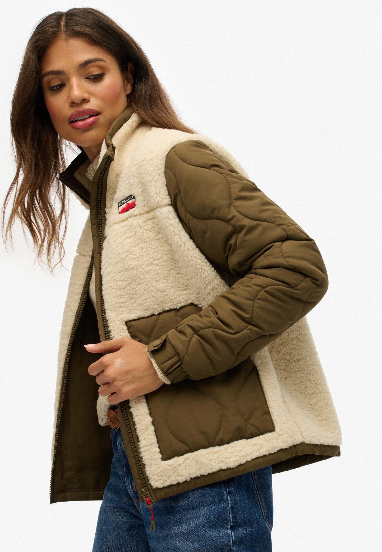 Fleece Hybrid Jacke