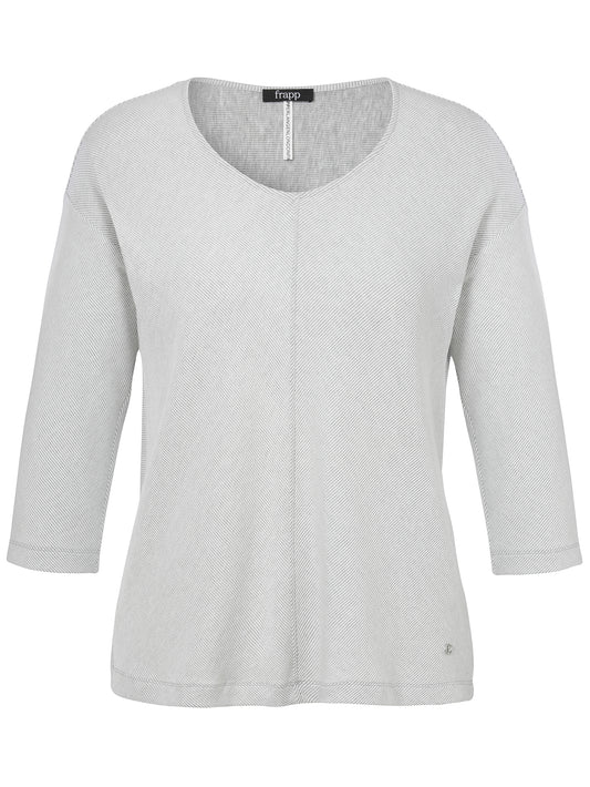 Sweatshirt V-Ausschnitt 3/4 Arm