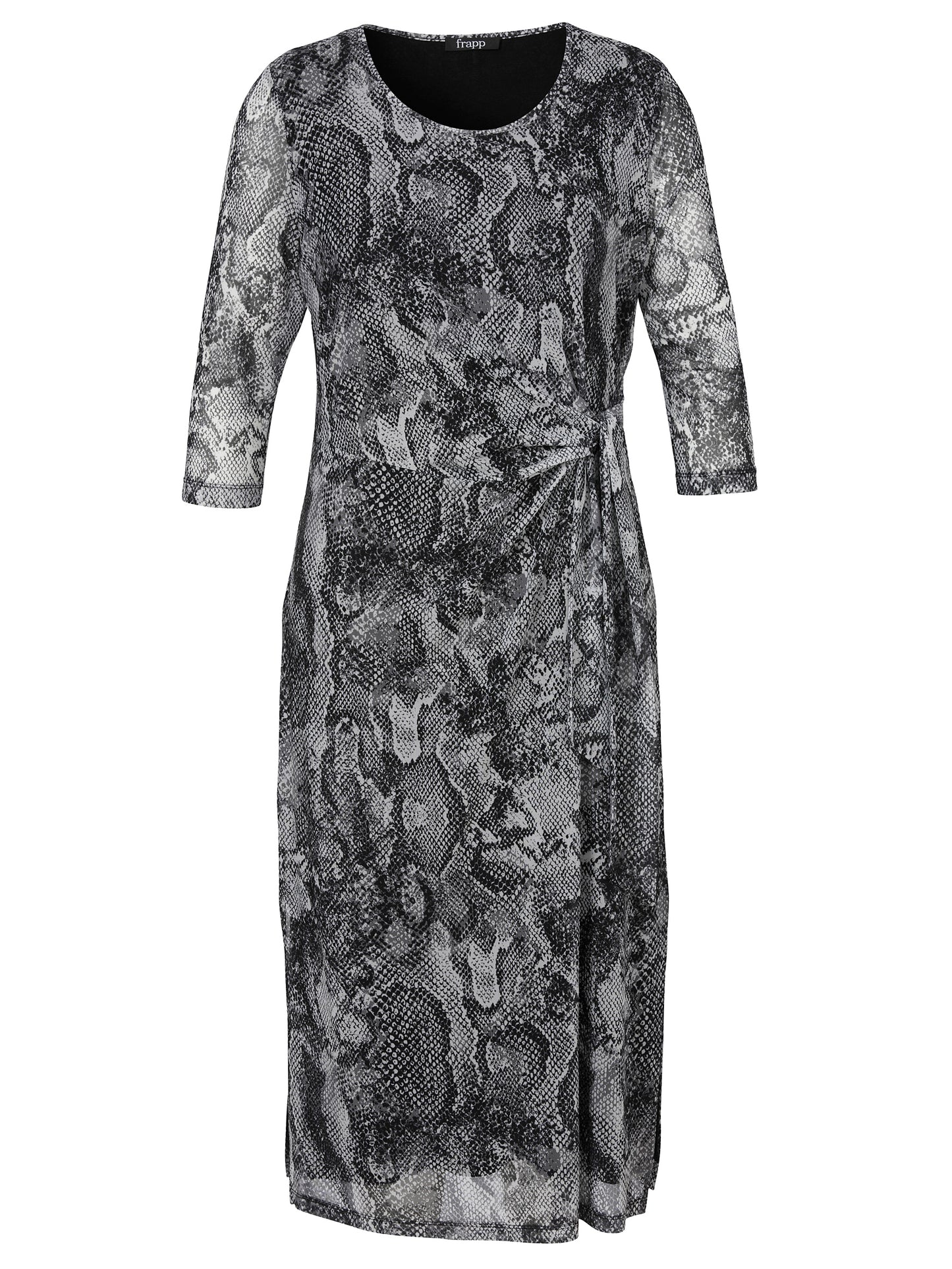 Kleid Rundhals 3/4 Arm Druck