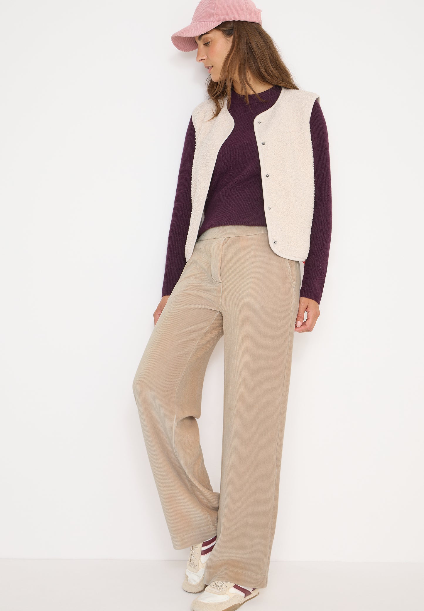 Wide Leg Cordhose