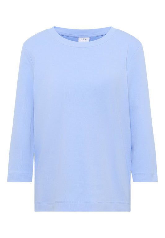 Shirt mit Rippstruktur