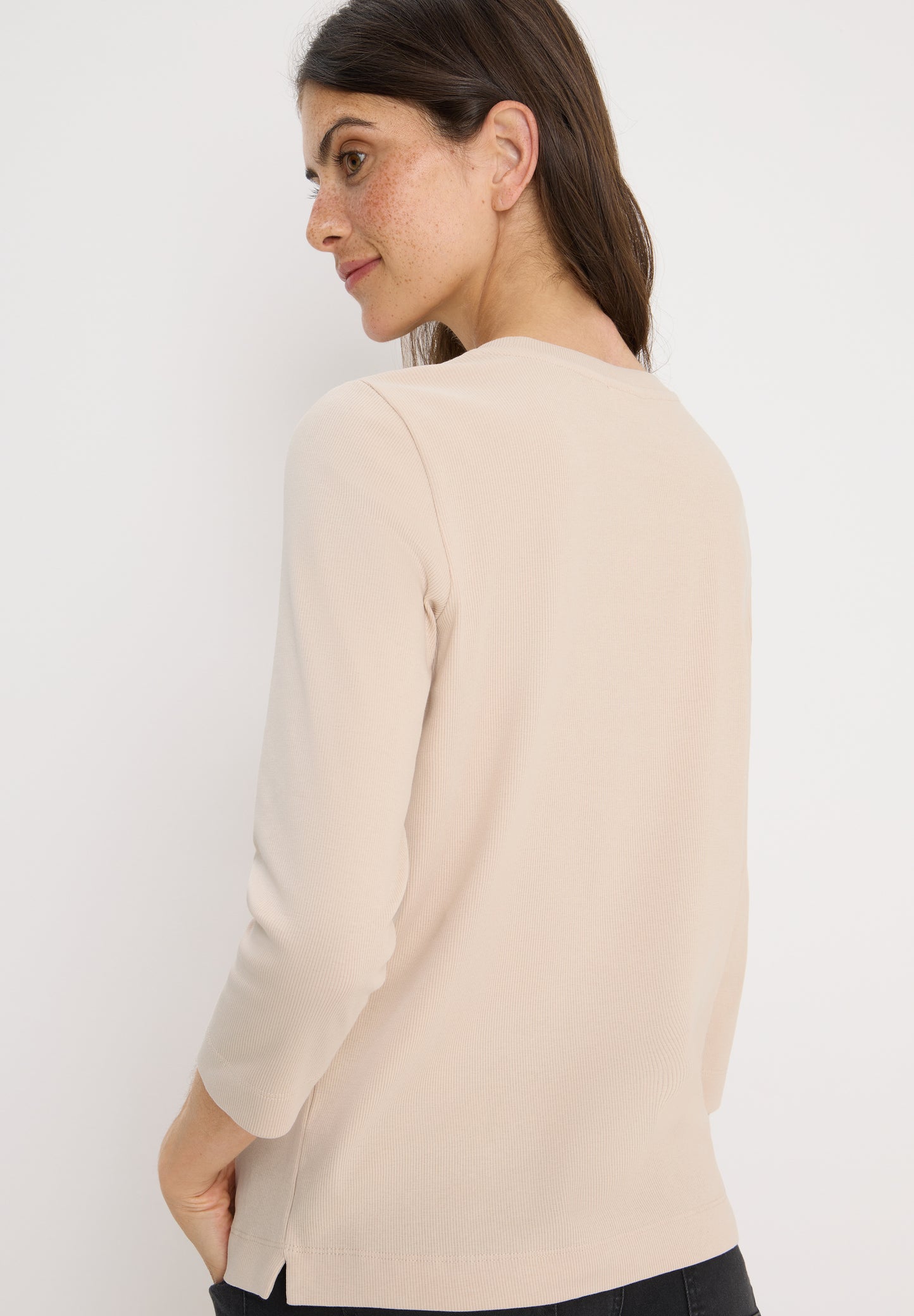 Shirt mit Rippstruktur