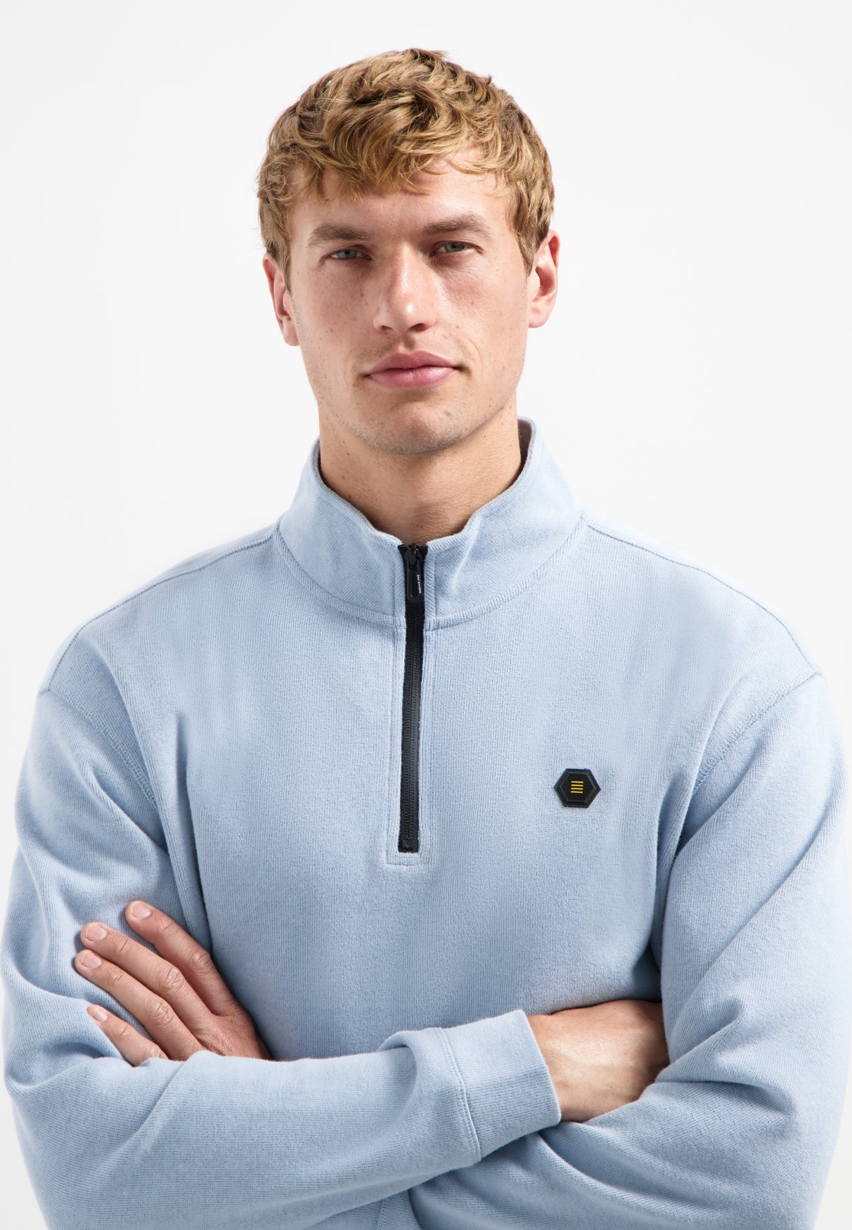 Sweater Half Zip Soft Rib Relaxed fit