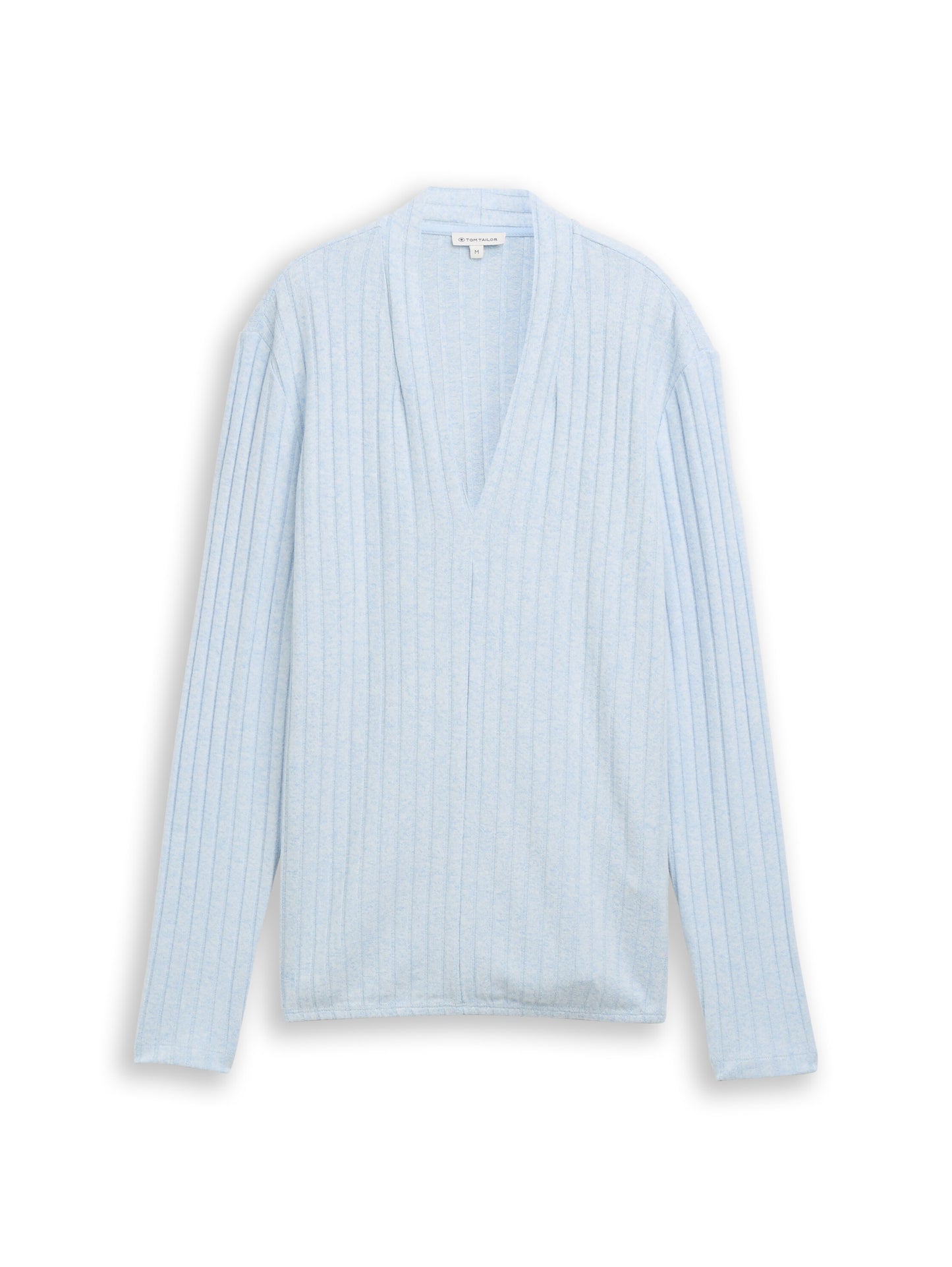 Cosy Langarmshirt mit V-Ausschnitt
