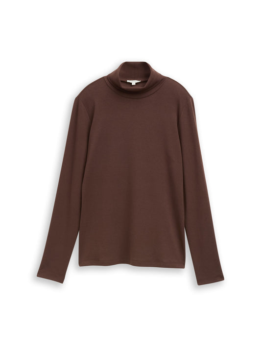 Langarmshirt mit Rollkragen