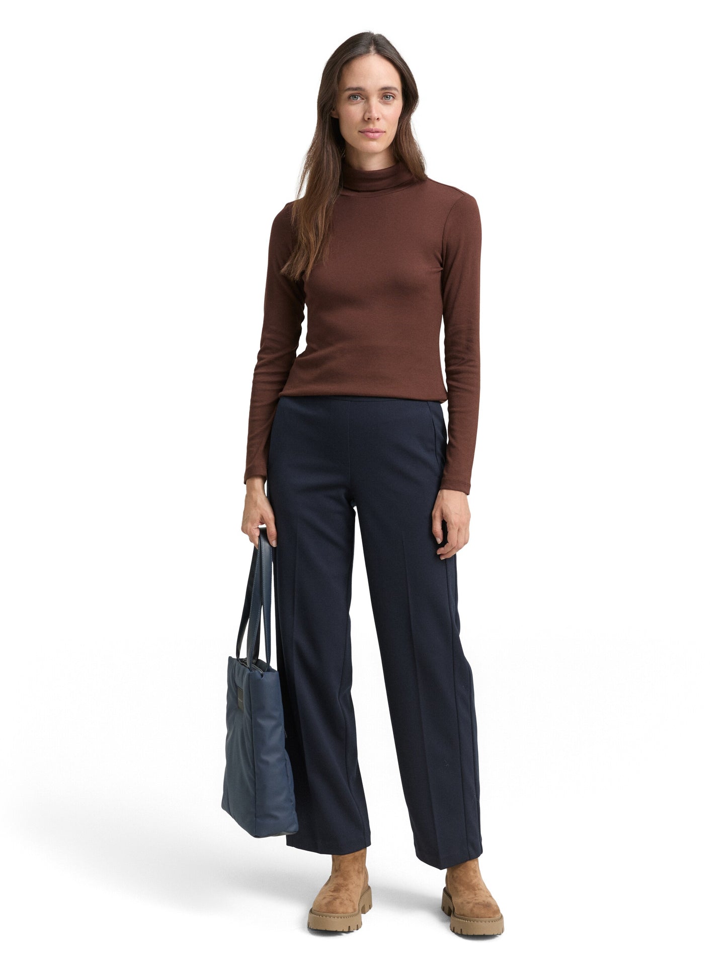 Langarmshirt mit Rollkragen