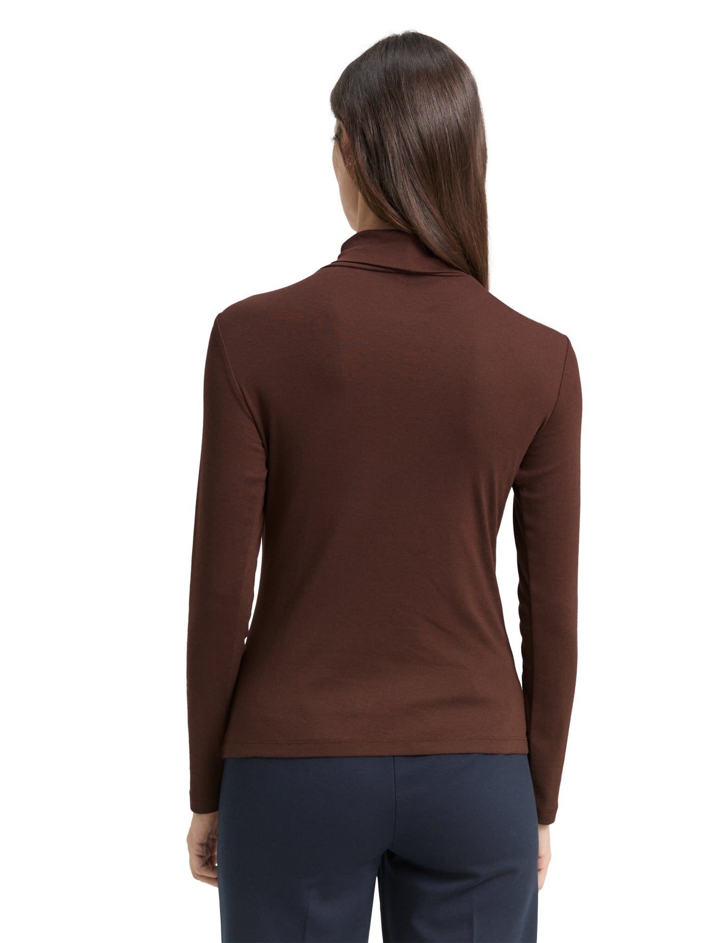 Langarmshirt mit Rollkragen