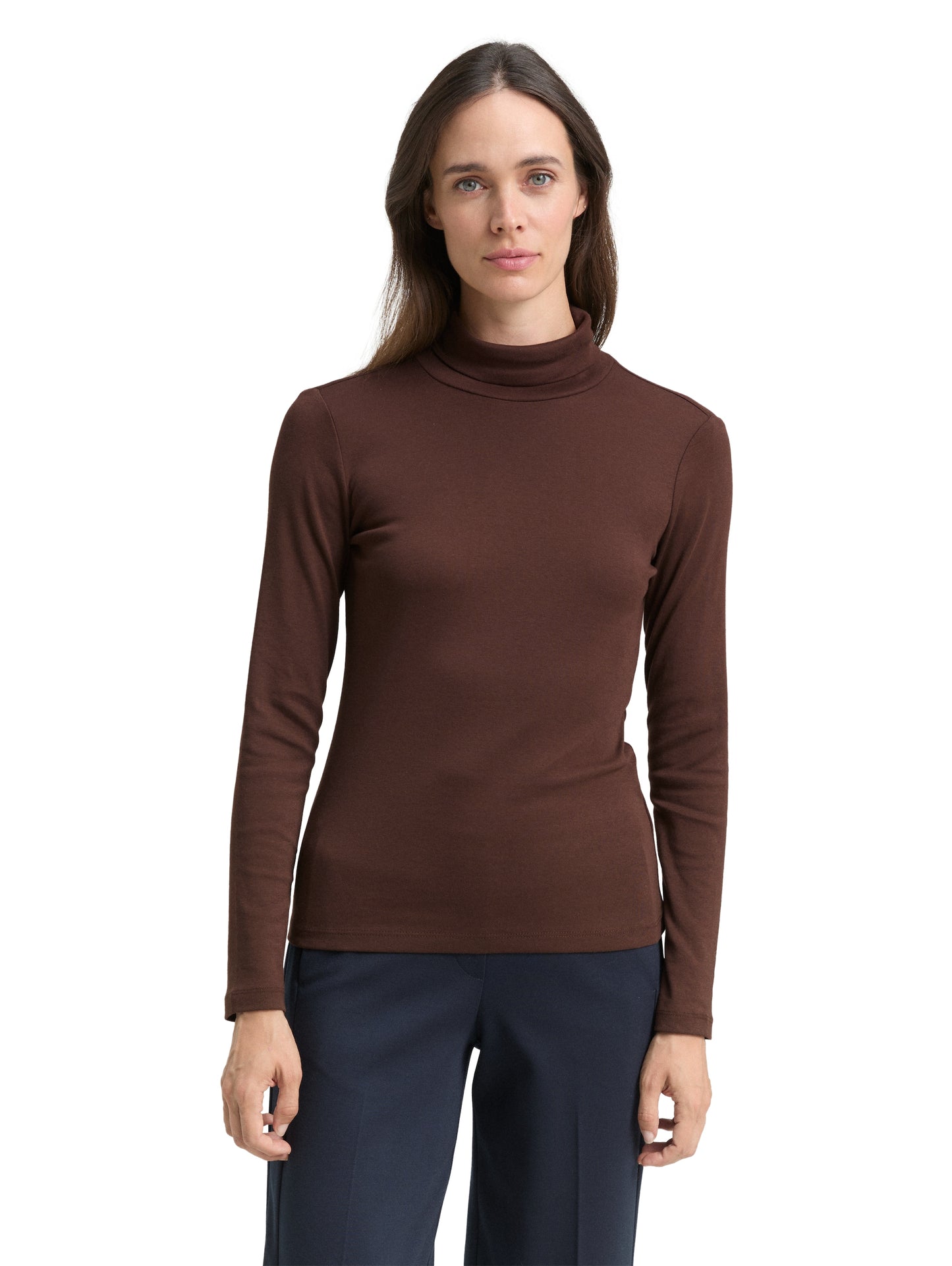 Langarmshirt mit Rollkragen
