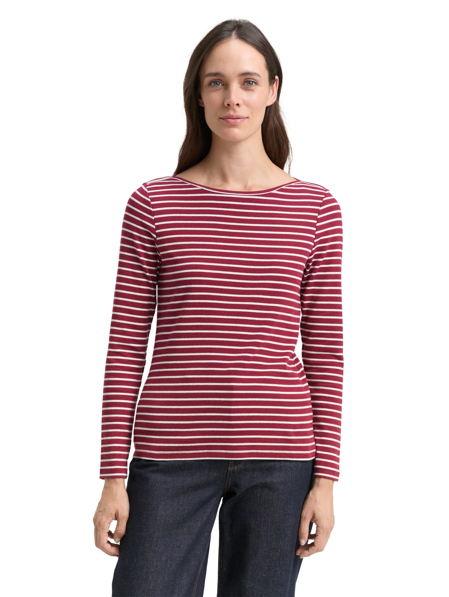 Langarmshirt mit Streifenmuster