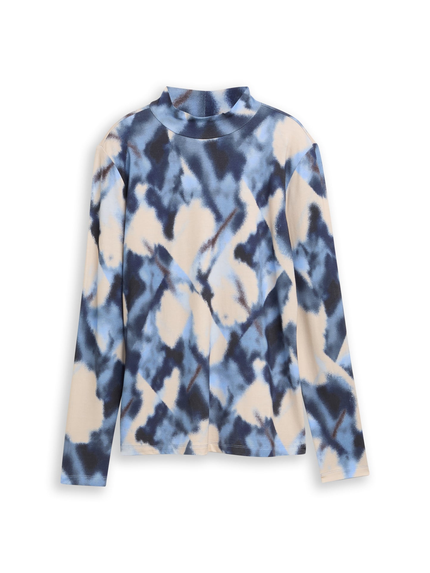 Slim Fit Langarmshirt mit Muster