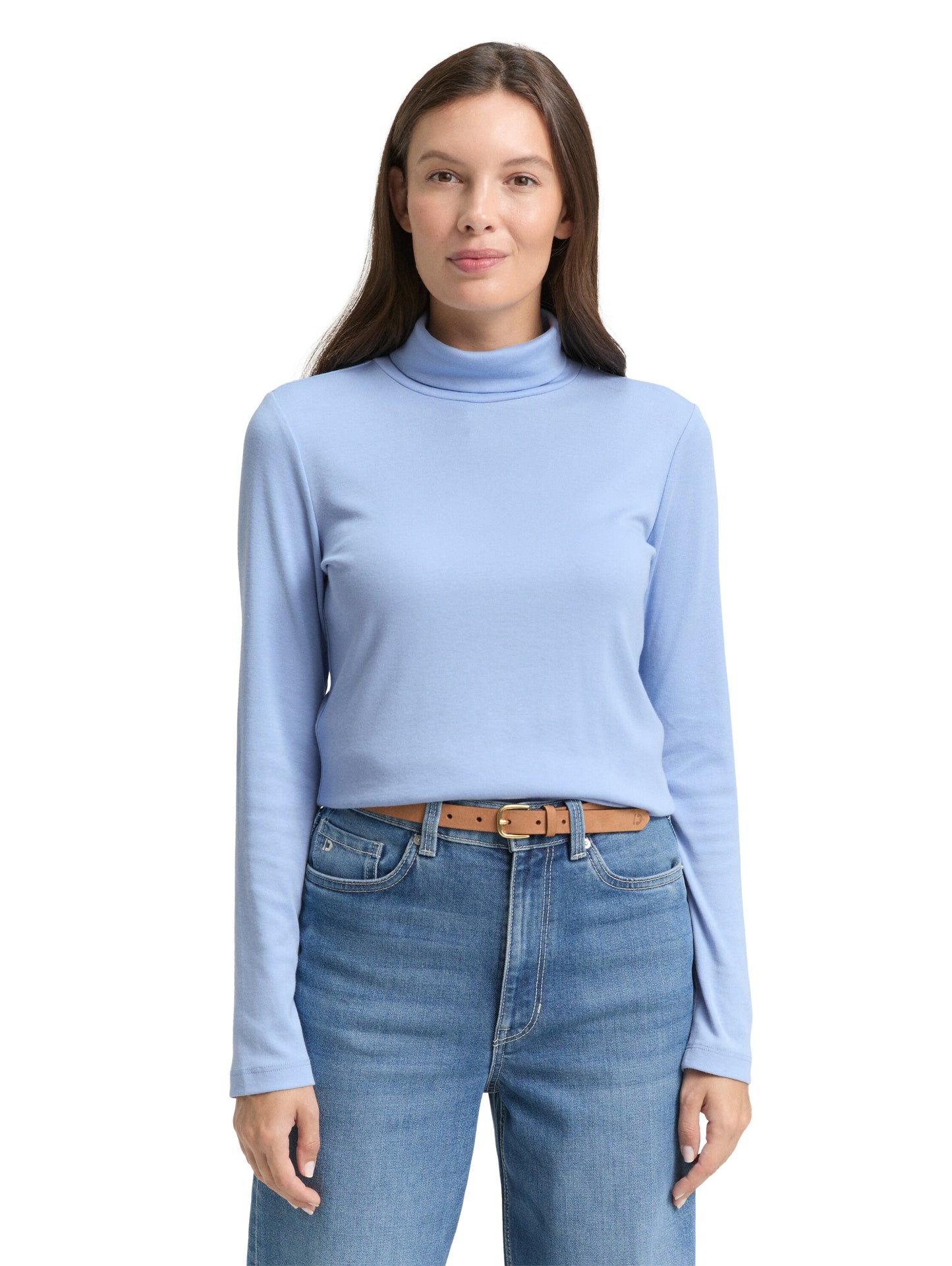 Langarmshirt mit Rollkragen