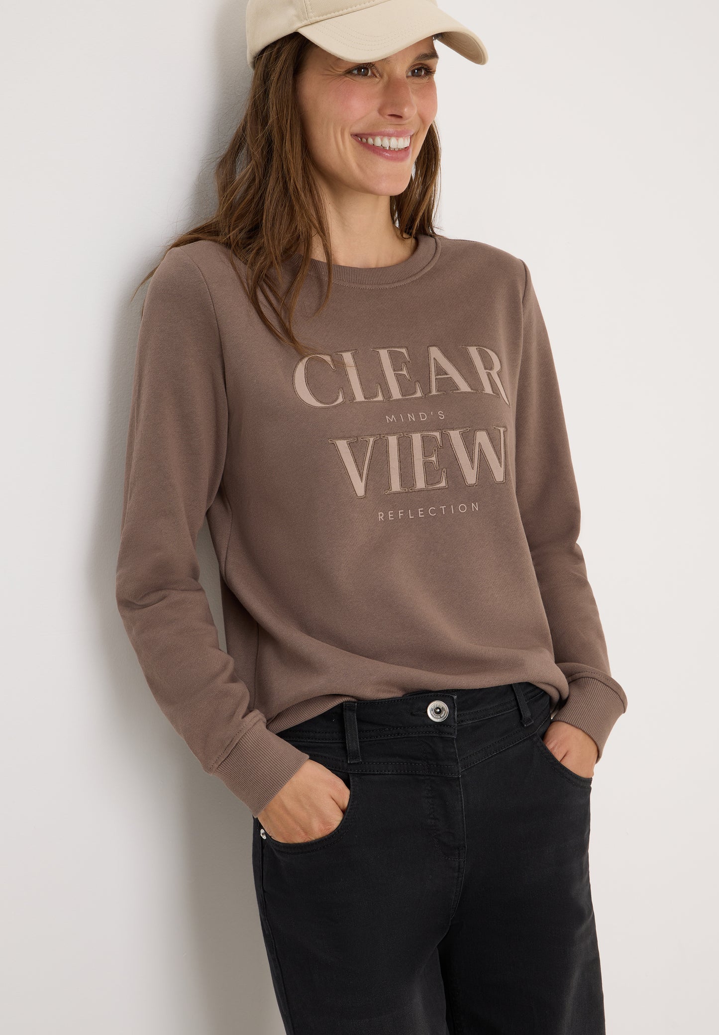 Sweatshirt mit Wording