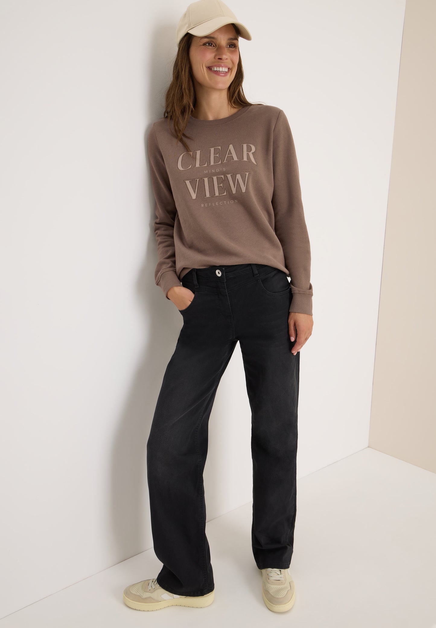 Sweatshirt mit Wording