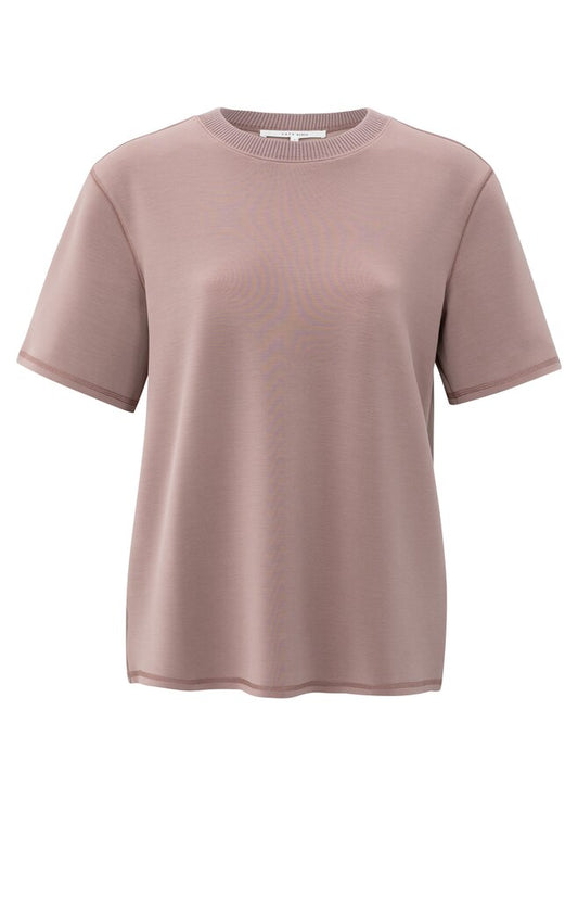 Short sleeve sweatshirt with k, BLUSH PINK