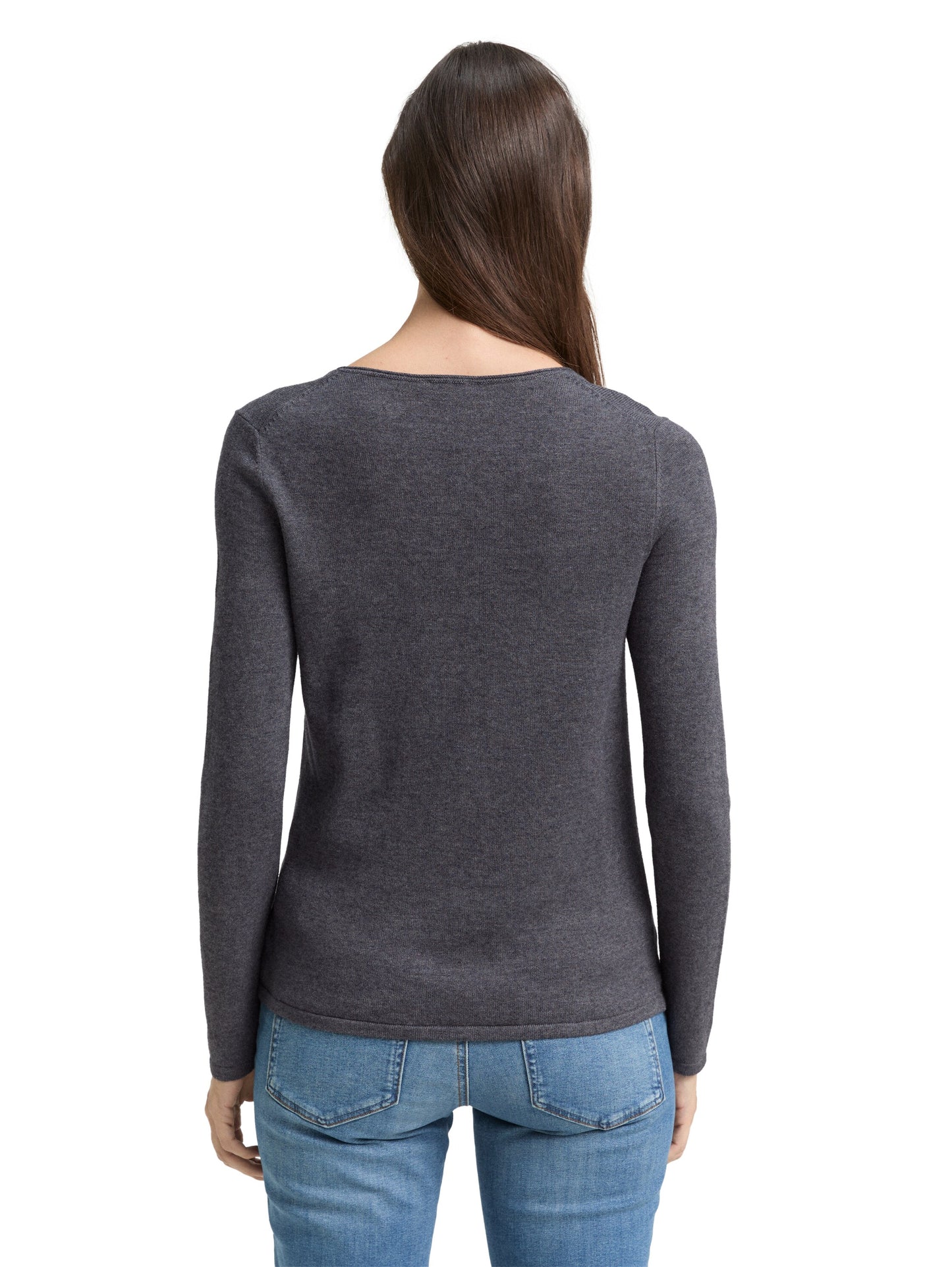 Strickpullover mit V-Ausschnitt