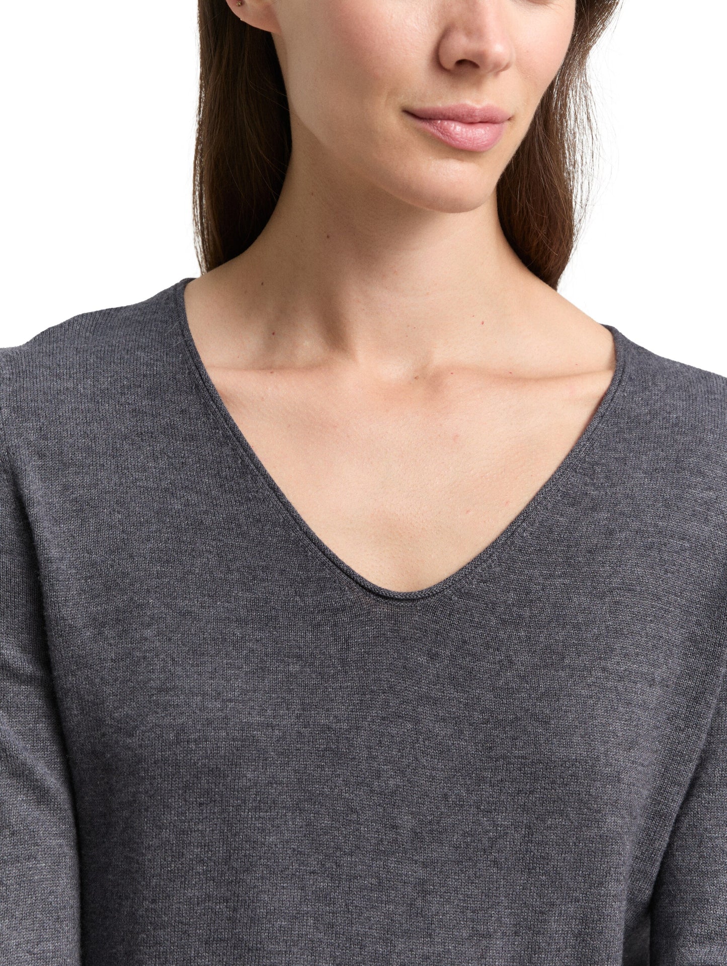 Strickpullover mit V-Ausschnitt