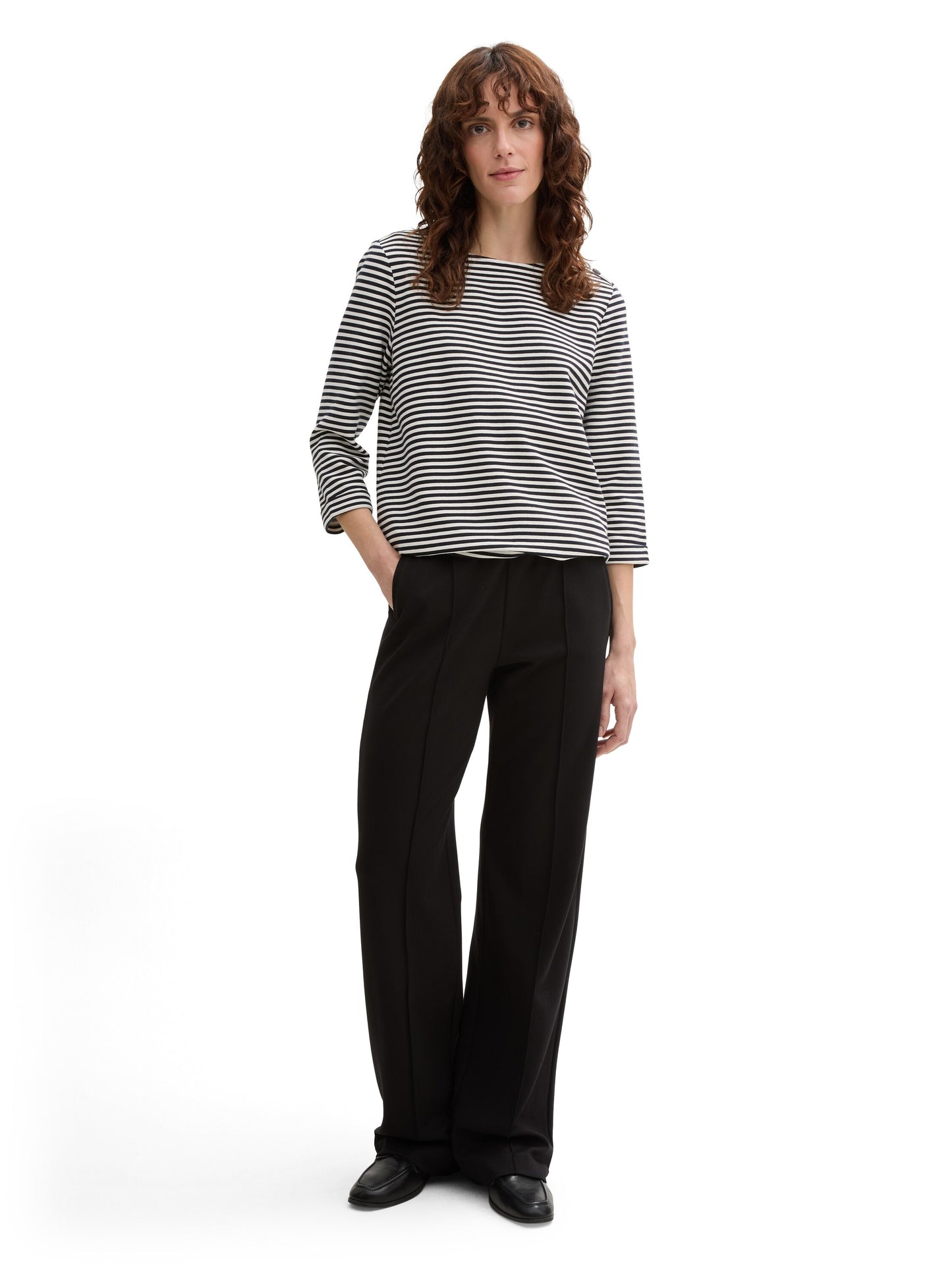 Langarmshirt mit Knopf-Details