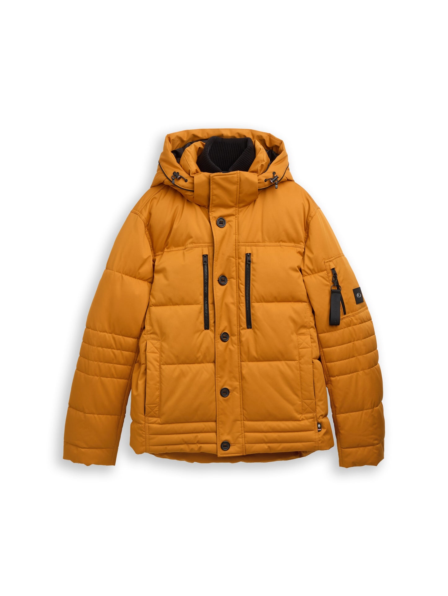 Puffer-Jacke mit abnehmbarer Kapuze