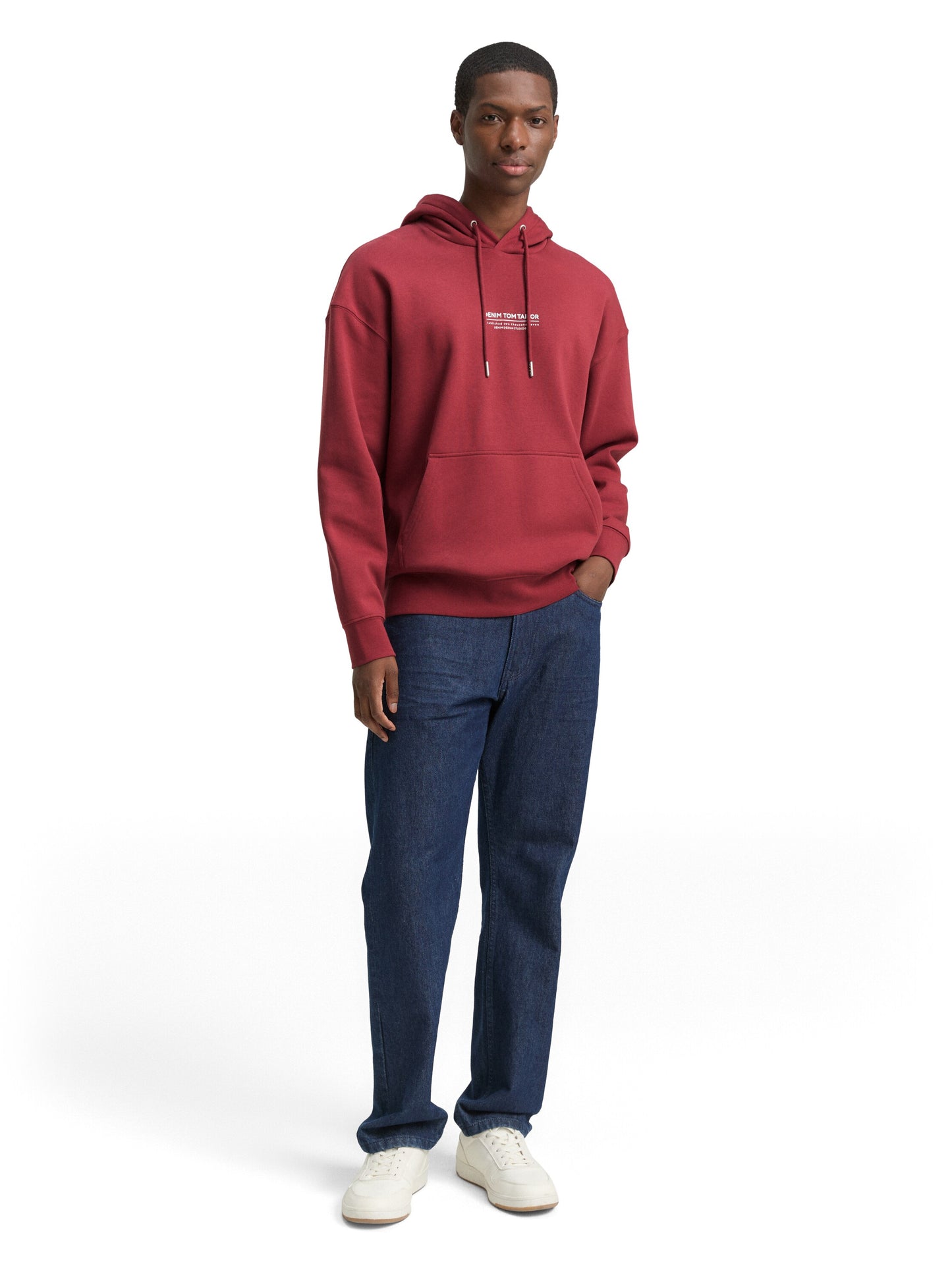 Relaxed Hoodie Sweatshirt mit Logo-Print