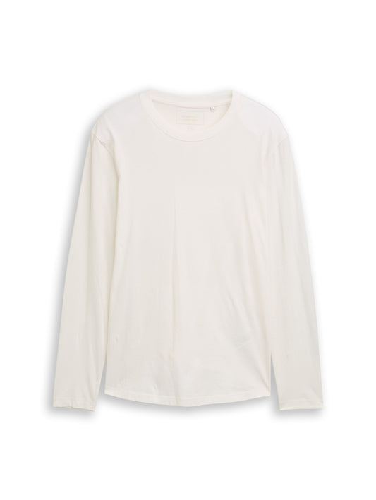 Basic Langarmshirt aus Baumwolle
