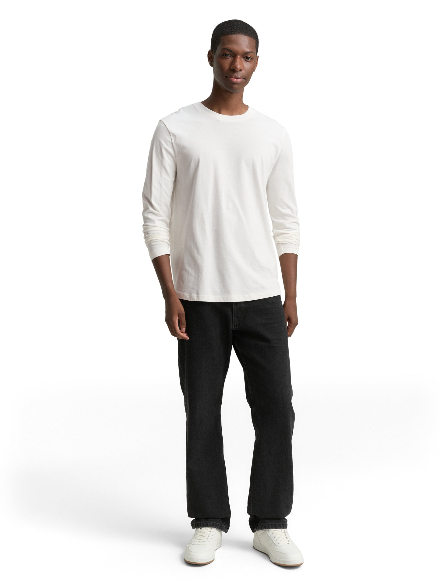 Basic Langarmshirt aus Baumwolle