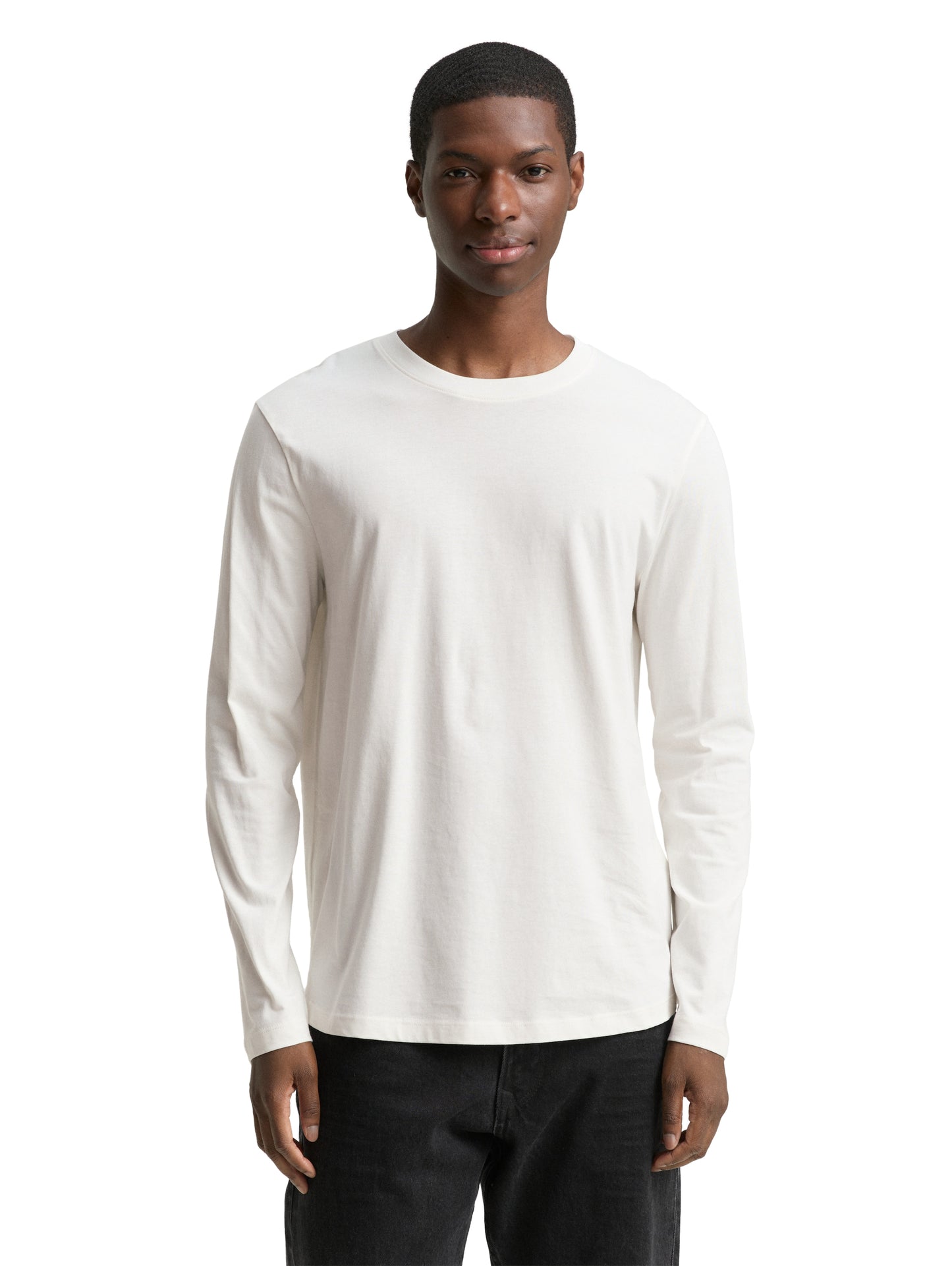 Basic Langarmshirt aus Baumwolle