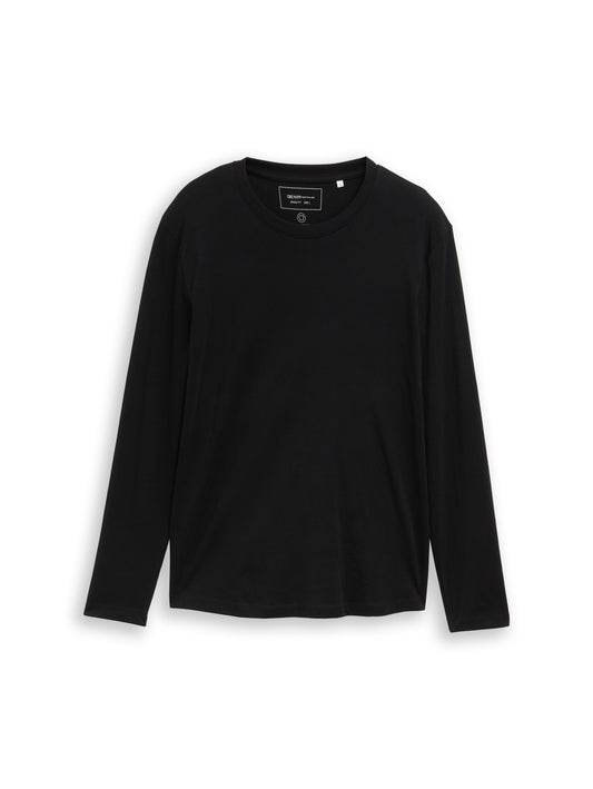 Basic Langarmshirt aus Baumwolle